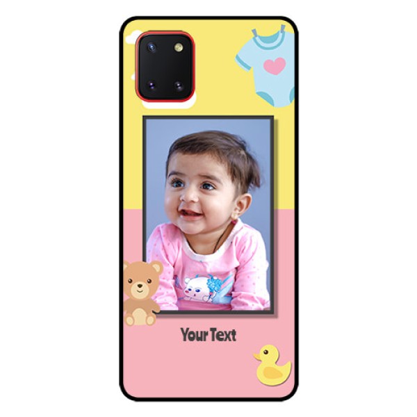 Galaxy Note10 Lite Photo Printing on Glass Case - Kids 2 Color Design