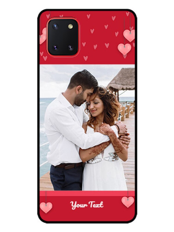 Custom Galaxy Note10 Lite Custom Glass Phone Case - Valentines Day Design