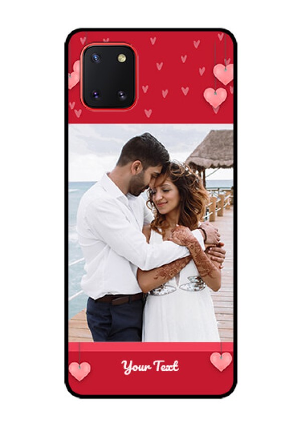 Galaxy Note10 Lite Custom Glass Phone Case - Valentines Day Design