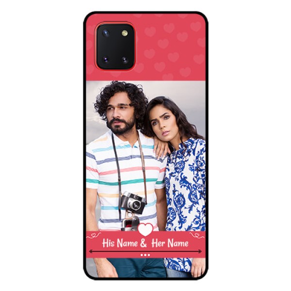 Galaxy Note10 Lite Photo Printing on Glass Case - Simple Love Design