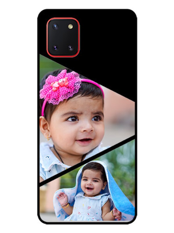 Custom Galaxy Note10 Lite Custom Glass Phone Case - Semi Cut Design