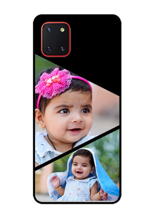 Galaxy Note10 Lite Custom Glass Phone Case - Semi Cut Design