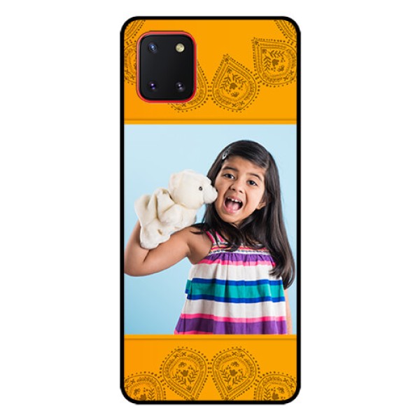 Galaxy Note10 Lite Personalized Glass Phone Case - Photo Wedding Design 