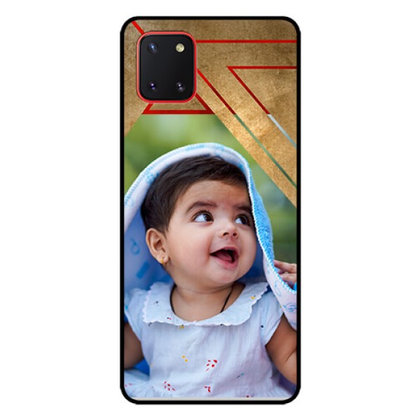 Galaxy Note10 Lite Personalized Glass Phone Case - Gradient Abstract Texture Design