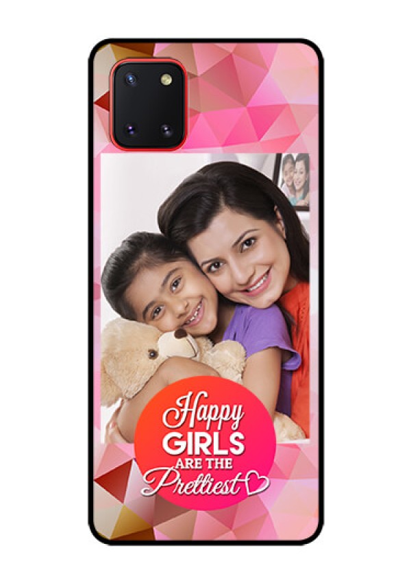 Galaxy Note10 Lite Photo Printing on Glass Case - Abstract Triangle Design