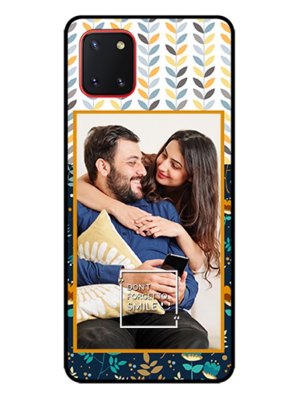 Custom Galaxy Note10 Lite Custom Glass Mobile Case - Pattern Design