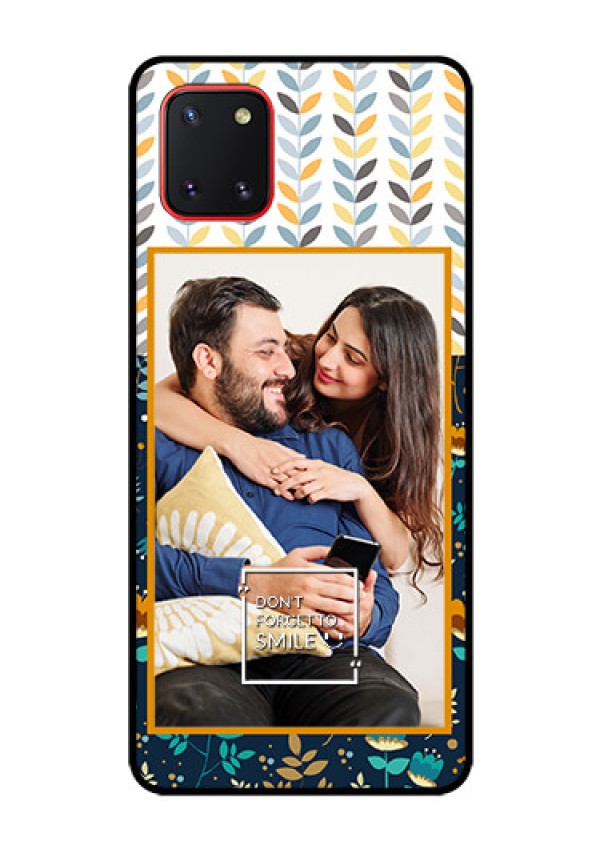 Galaxy Note10 Lite Custom Glass Mobile Case - Pattern Design
