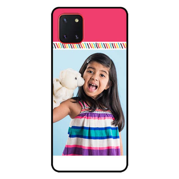 Galaxy Note10 Lite Personalized Glass Phone Case - Line art design