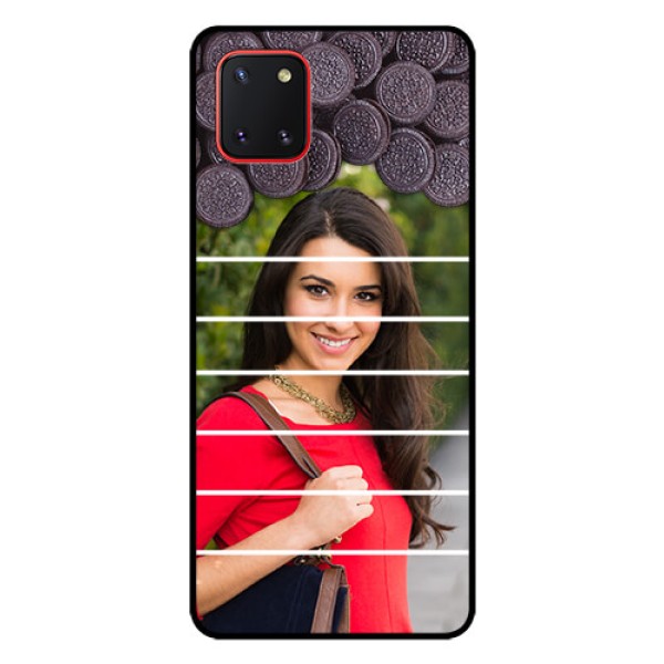 Galaxy Note10 Lite Custom Glass Phone Case - with Oreo Biscuit Design Galaxy Note10 Lite Custom Glass Phone Case - with Oreo Biscuit Design