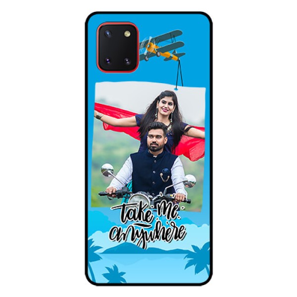 Galaxy Note10 Lite Custom Glass Mobile Case - Traveller Design 