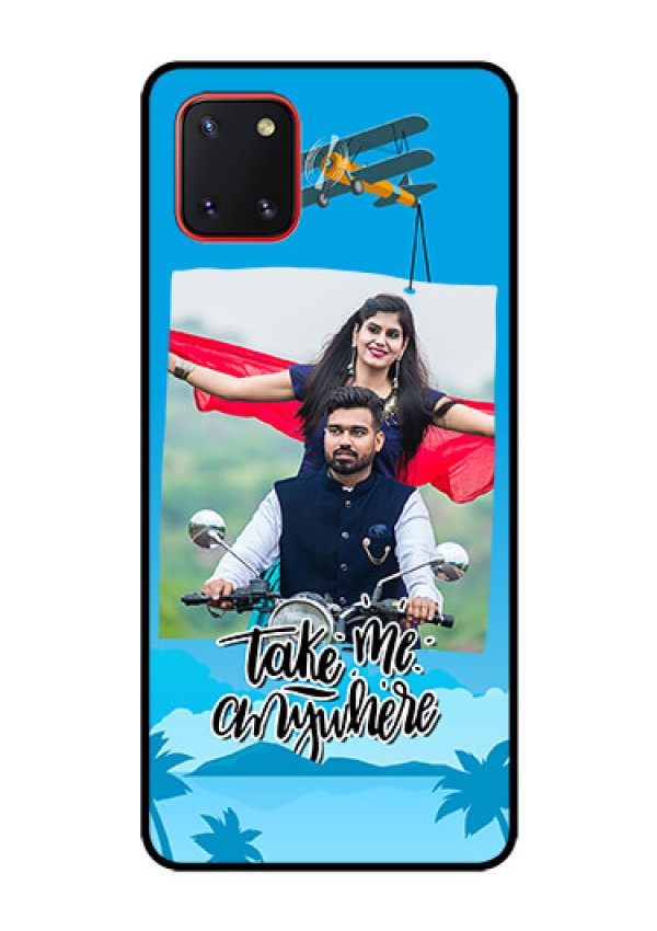Galaxy Note10 Lite Custom Glass Mobile Case - Traveller Design 