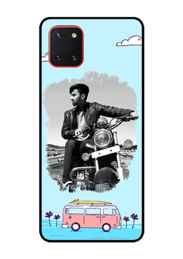 Galaxy Note10 Lite Photo Printing on Glass Case - Travel & Adventure Design