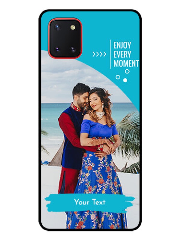 Custom Galaxy Note10 Lite Custom Glass Mobile Case - Happy Moment Design