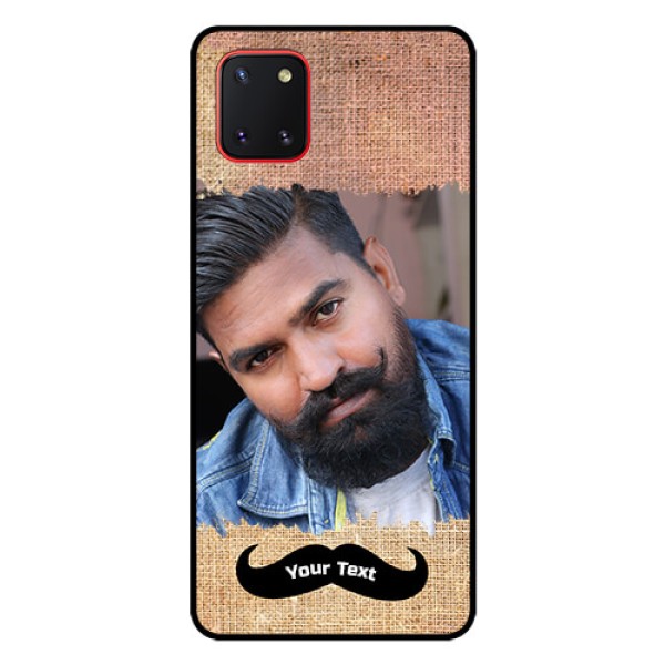 Galaxy Note10 Lite Personalized Glass Phone Case - with Texture Design