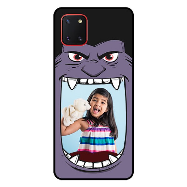 Galaxy Note10 Lite Custom Glass Phone Case - Angry Monster Design