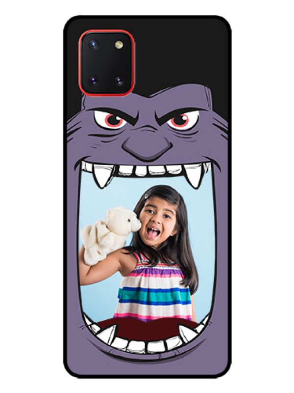Custom Galaxy Note10 Lite Custom Glass Phone Case - Angry Monster Design