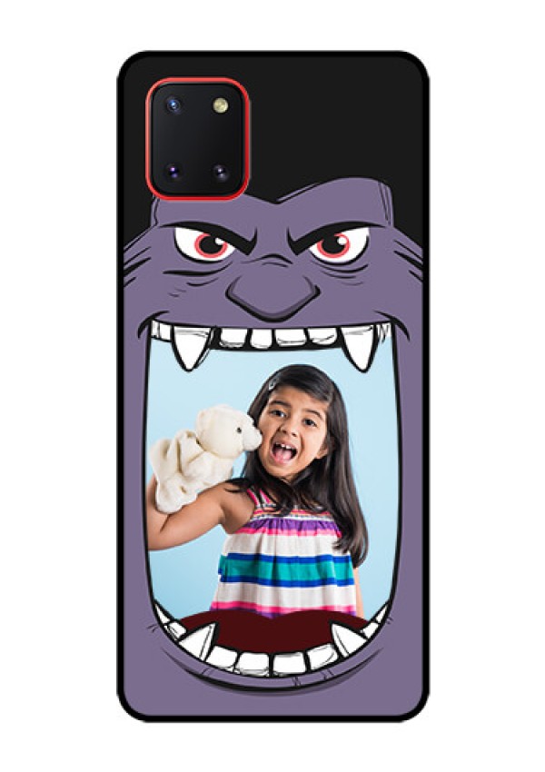 Galaxy Note10 Lite Custom Glass Phone Case - Angry Monster Design