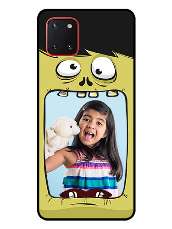 Custom Galaxy Note10 Lite Personalized Glass Phone Case - Cartoon monster back case Design