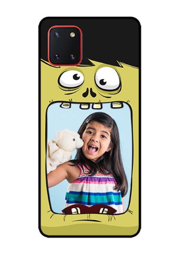 Galaxy Note10 Lite Personalized Glass Phone Case - Cartoon monster back case Design