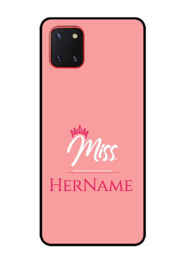 Galaxy Note10 Lite Custom Glass Phone Case Mrs with Name