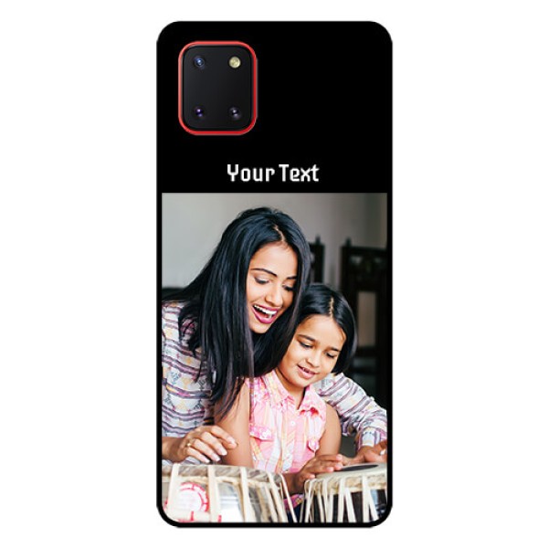Galaxy Note10 Lite Photo with Name on Glass Phone Case