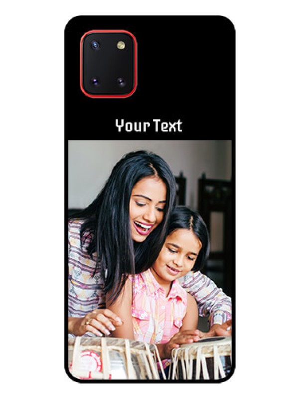 Custom Galaxy Note10 Lite Photo with Name on Glass Phone Case