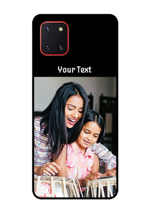 Galaxy Note10 Lite Photo with Name on Glass Phone Case