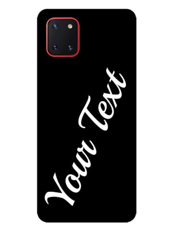 Custom Galaxy Note10 Lite Custom Glass Mobile Cover with Your Name