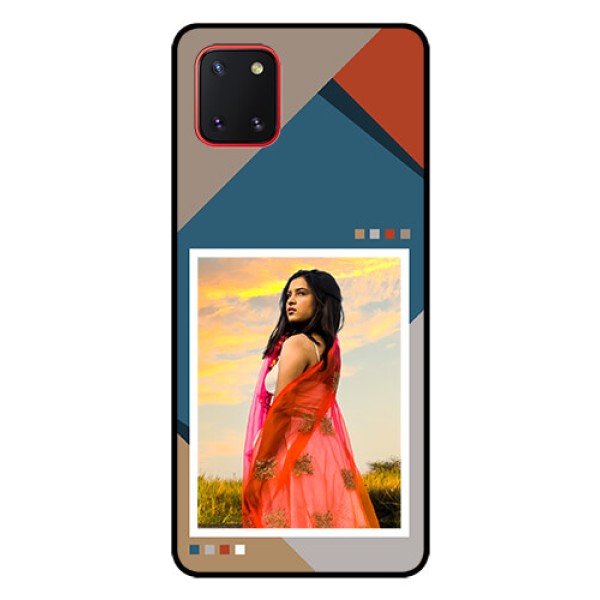 Galaxy Note10 Lite Personalized Glass Phone Case - Retro color pallet Design Galaxy Note10 Lite Personalized Glass Phone Case - Retro color pallet Design