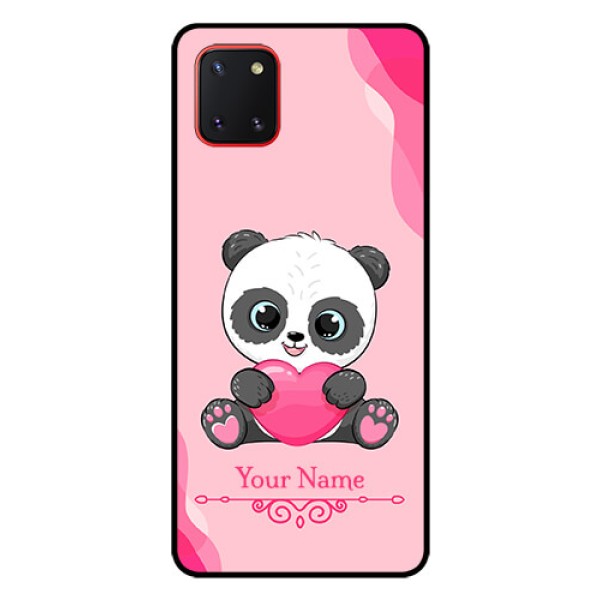 Galaxy Note10 Lite Custom Glass Mobile Case - Cute Panda Design