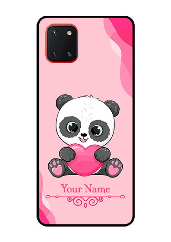 Galaxy Note10 Lite Custom Glass Mobile Case - Cute Panda Design