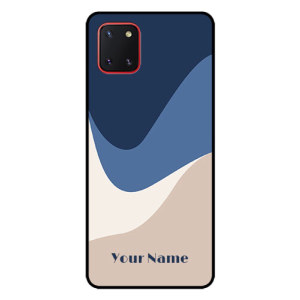 Galaxy Note10 Lite Custom Glass Phone Case - Abstract Drip Art Design Galaxy Note10 Lite Custom Glass Phone Case - Abstract Drip Art Design
