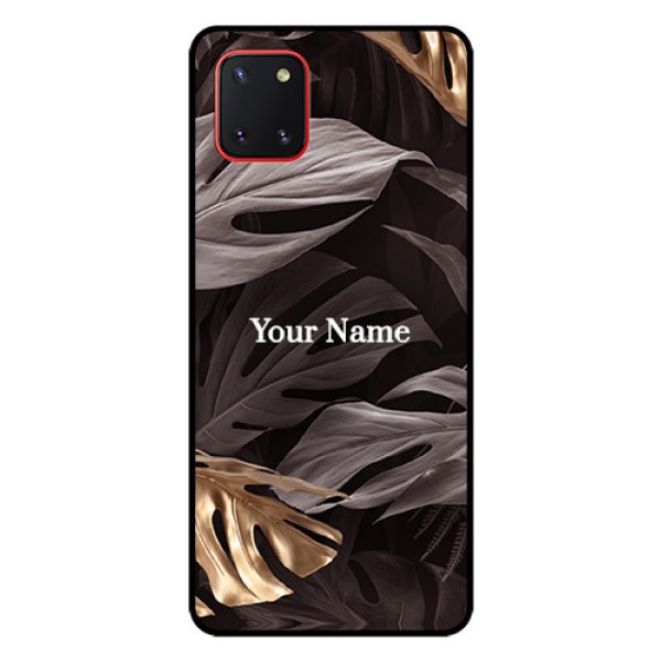 Galaxy Note10 Lite Personalised Glass Phone Case - Wild Leaves digital paint Design Galaxy Note10 Lite Personalised Glass Phone Case - Wild Leaves digital paint Design
