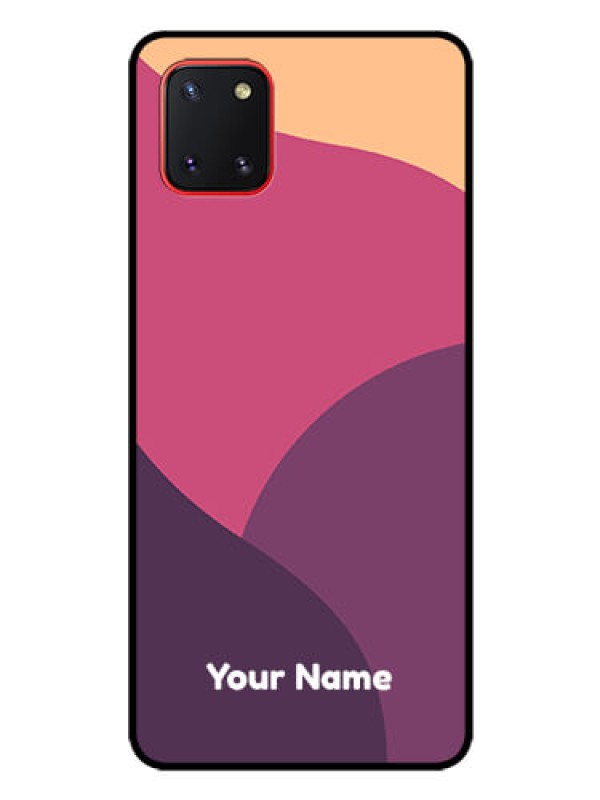 Custom Galaxy Note10 Lite Custom Glass Phone Case - Mixed Multi-colour abstract art Design