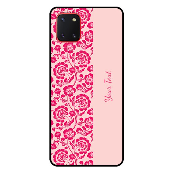 Galaxy Note10 Lite Custom Glass Phone Case - Attractive Floral Pattern Design Galaxy Note10 Lite Custom Glass Phone Case - Attractive Floral Pattern Design