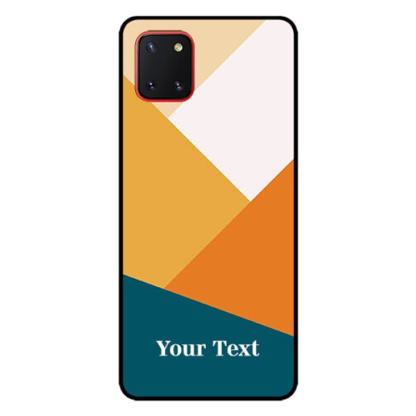 Galaxy Note10 Lite Personalized Glass Phone Case - Stacked Multi-colour Design Galaxy Note10 Lite Personalized Glass Phone Case - Stacked Multi-colour Design