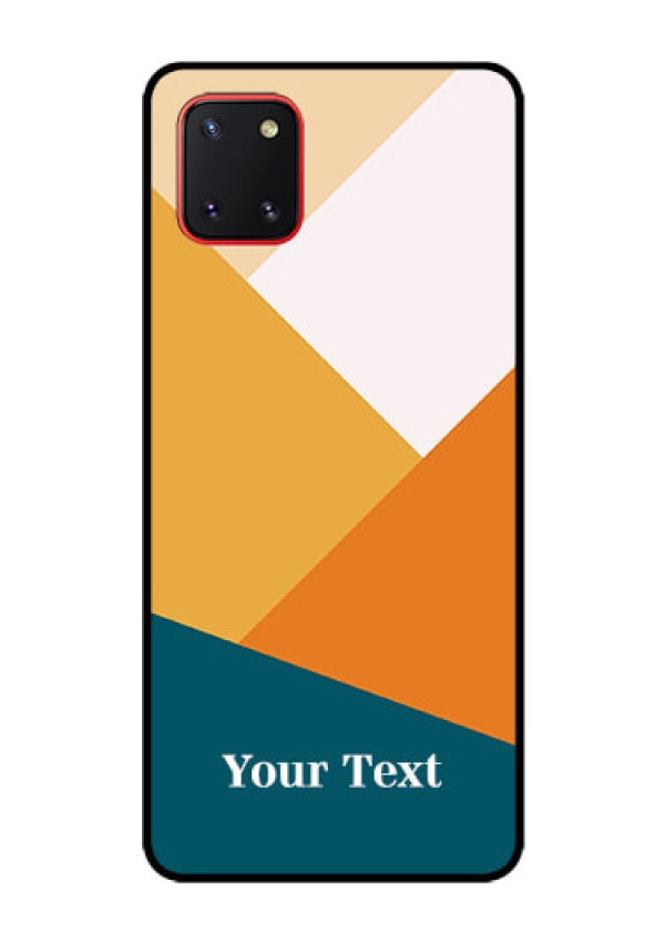 Galaxy Note10 Lite Personalized Glass Phone Case - Stacked Multi-colour Design