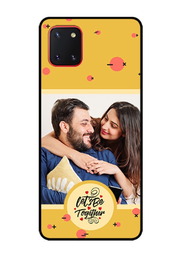 Galaxy Note10 Lite Photo Printing on Glass Case - Lets be Together Design