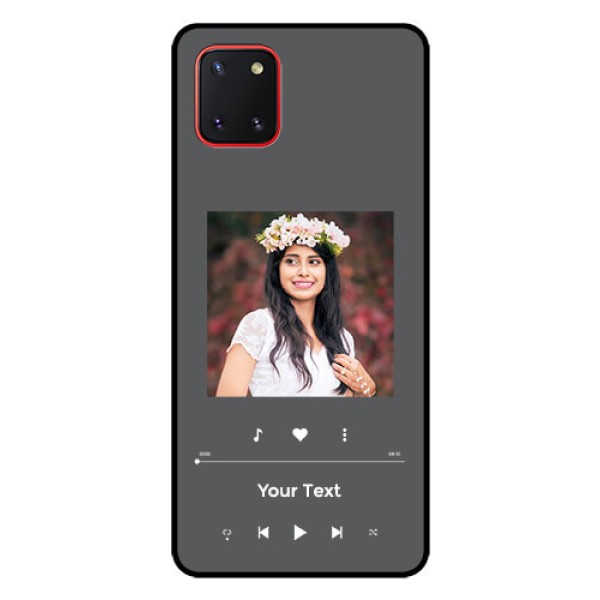 Galaxy Note10 Lite Custom Glass Mobile Case - Play The Music Design