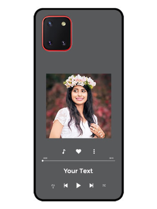 Custom Galaxy Note10 Lite Custom Glass Mobile Case - Play The Music Design