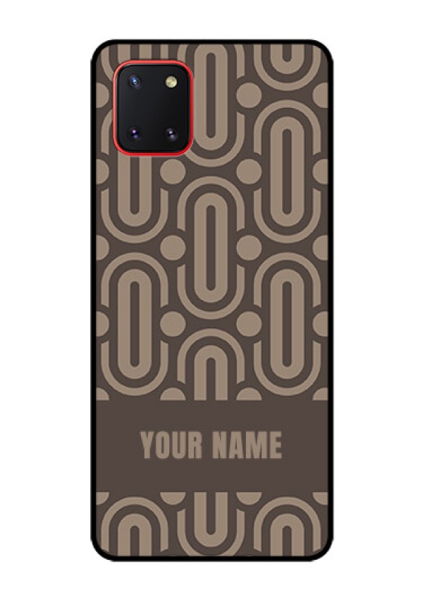Galaxy Note10 Lite Custom Glass Phone Case - Captivating Zero Pattern Design