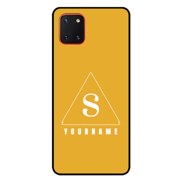 Galaxy Note10 Lite Personalized Glass Phone Case - simple triangle Design Galaxy Note10 Lite Personalized Glass Phone Case - simple triangle Design