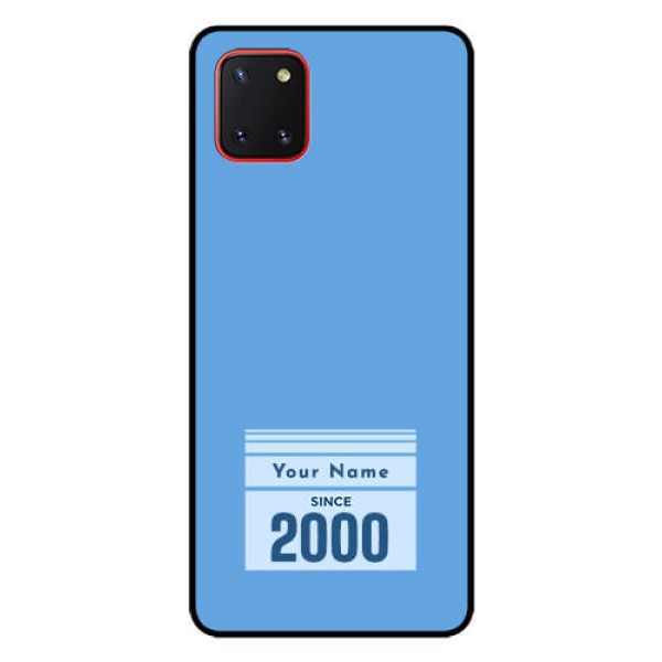 Galaxy Note10 Lite Custom Glass Mobile Case - Custom Year of birth Design