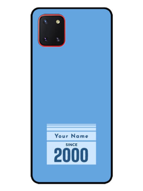 Custom Galaxy Note10 Lite Custom Glass Mobile Case - Custom Year of birth Design