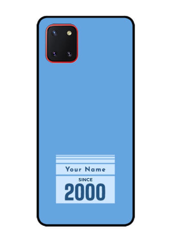 Galaxy Note10 Lite Custom Glass Mobile Case - Custom Year of birth Design