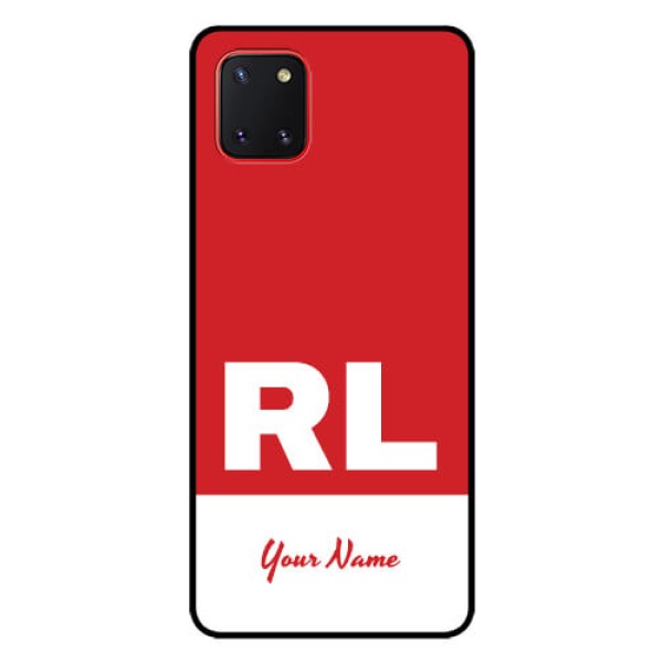 Galaxy Note10 Lite Personalized Glass Phone Case - dual tone custom text Design Galaxy Note10 Lite Personalized Glass Phone Case - dual tone custom text Design