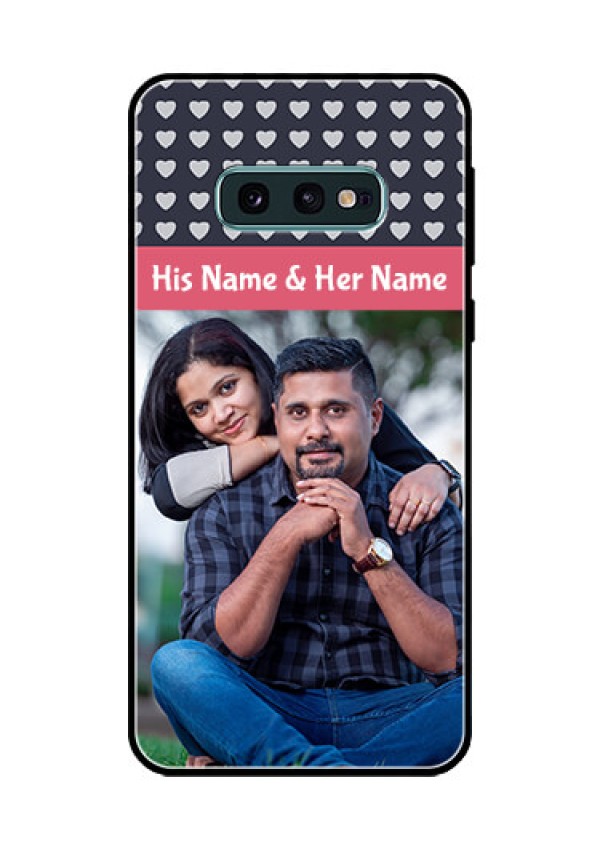 Galaxy S10e Custom Glass Mobile Case  - Love Symbols Design