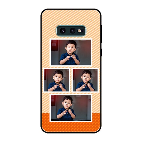 Galaxy S10e Photo Printing on Glass Case  - Bulk Photos Upload Design