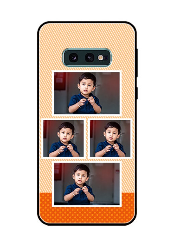 Galaxy S10e Photo Printing on Glass Case  - Bulk Photos Upload Design