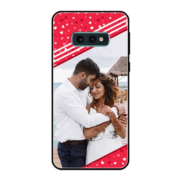 Galaxy S10e Custom Glass Mobile Case - Valentines Gift Design Galaxy S10e Custom Glass Mobile Case - Valentines Gift Design